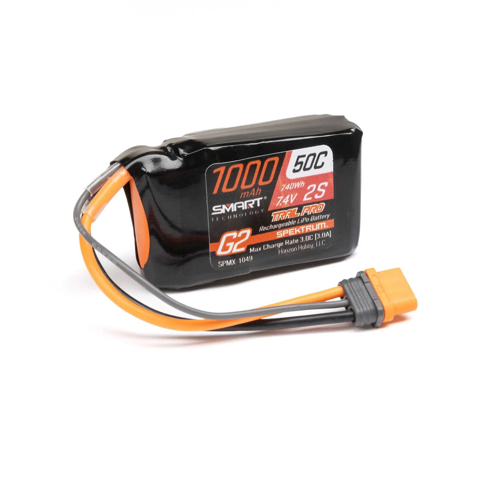 Spektrum Accu lipo Smart G2 Trail 7.4v 1000mAh 2S 50C IC2 SPMX-1049