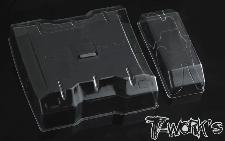 T-Work's Aileron Lexan avec séparateur (2Pcs) TT 1/10 TE-129-1 - Image 2