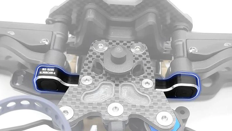 T-Work's Cale de Triangles Supérieur Avant Aluminium RC8 B4 TO-325-D - Image 2