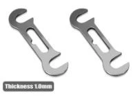 T-Work's Entretoise Avant Centre de Roulis 1mm (x2) X4 TE-X4-A-1