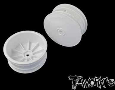 T-Work's Jantes Avant 4wd 2.2" 12mm Blanches (x2) TE-218-BW-2