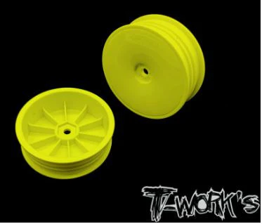 T-Work's Jantes Avant Slim 2wd 2.2" 12mm Jaunes (x8) TE-218-DY-8
