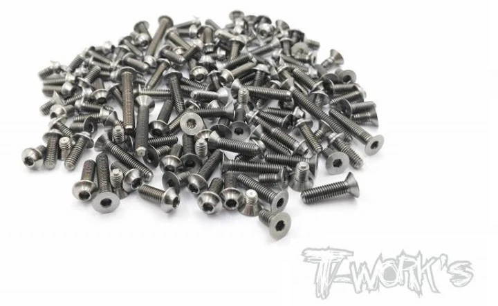 T-Work's Kit de Visserie Titane UFO (109pcs) D817 TSSU-D817