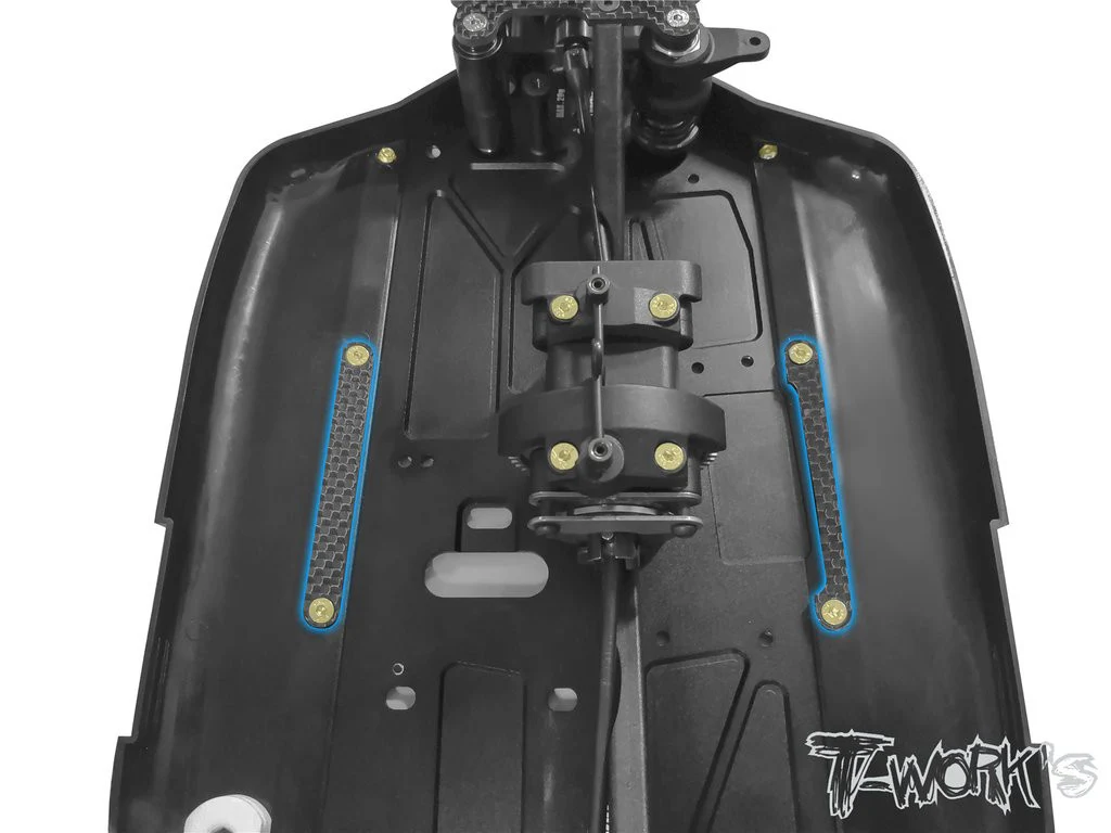 T-Work's Plaque Carbone pour Bavettes MBX-8 (x2) TO-252-MBX8 - Image 2