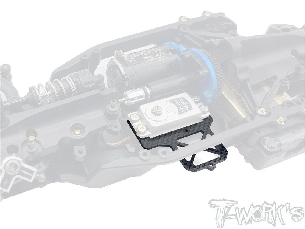 T-Work's Platine Carbone Servo et Puce Tamiya TC-01 (x4) TE-TC01-J - Image 2