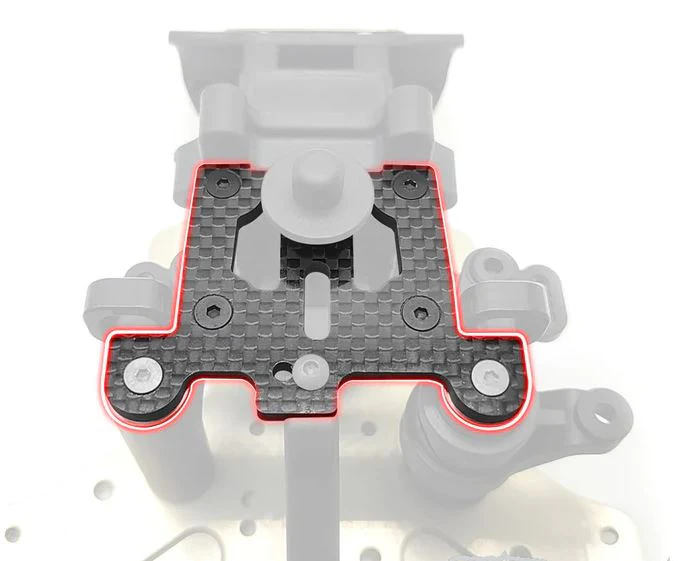 T-Work's Platine Sauve-servo Carbone XB8 TO-213-XB8 - Image 2