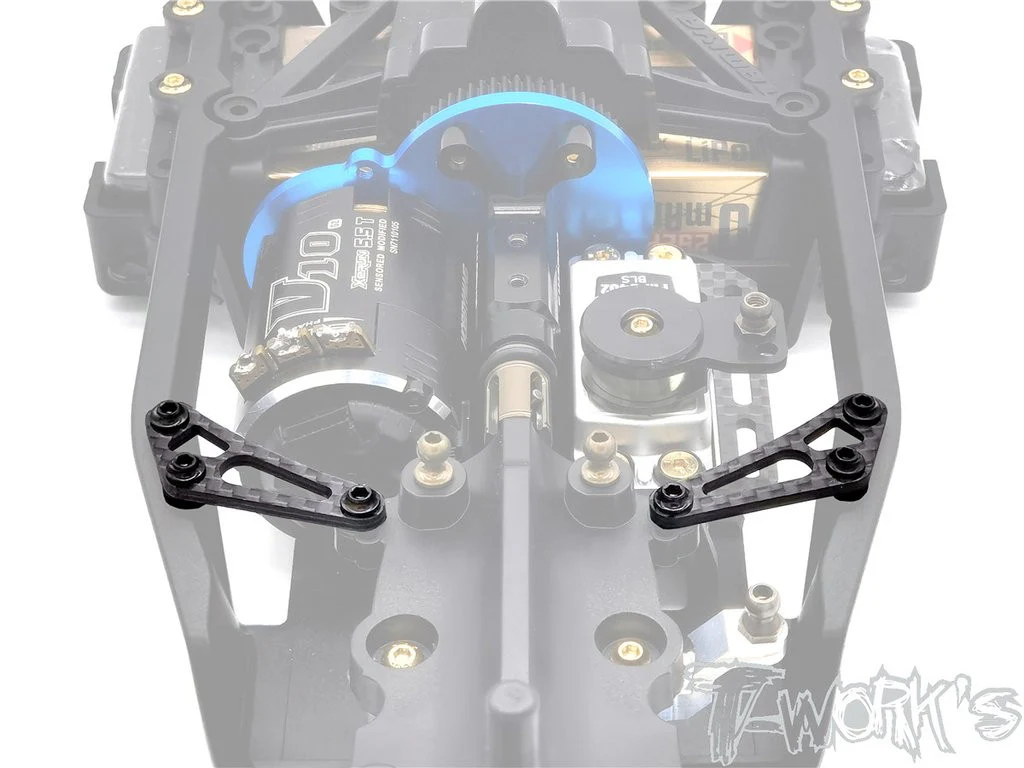 T-Work's Platines de Renforts Carbone Tamiya TC-01 (x2) TE-TC01-P - Image 2