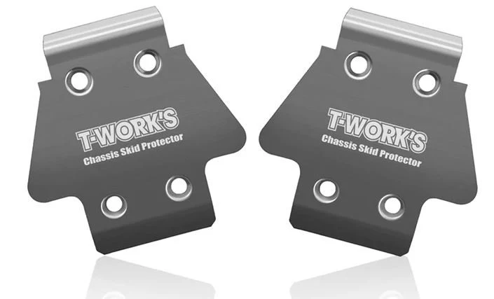 T-Work's Sabot de Protection Avant Inox (x2) RC8 B4 TO-235-RC8B4