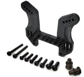 T-Work's Support Amortisseur Avant Carbone 5mm MP10 TO-247-MP10-F