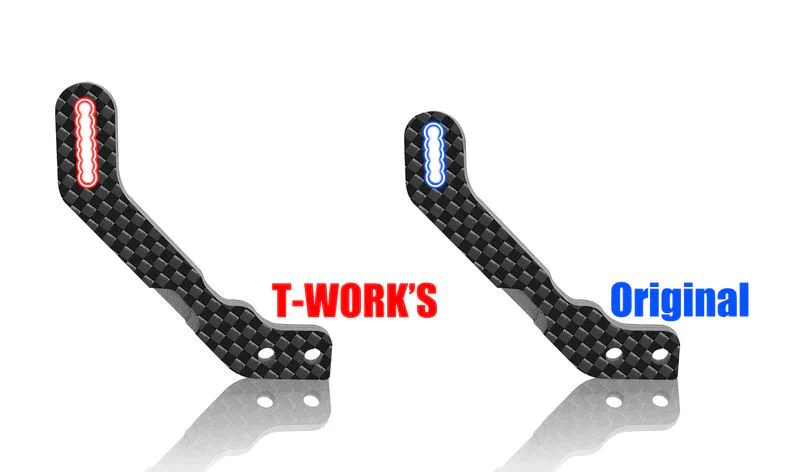 T-Work's Support Plot de carrosserie Arrière V2 (x2) X4 TE-X4-E-V2 - Image 2