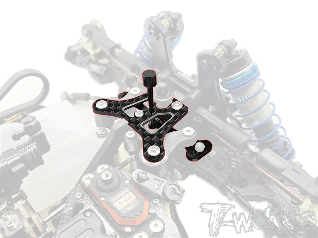 T-Work's Barre Ackerman multi points + Platine supérieur carbone MP11 TO-354-P - Image 2