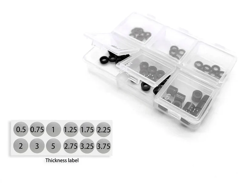 T-Work's Set d'entretoises Alu M3 noir + Boite TA-140-BK - Image 2