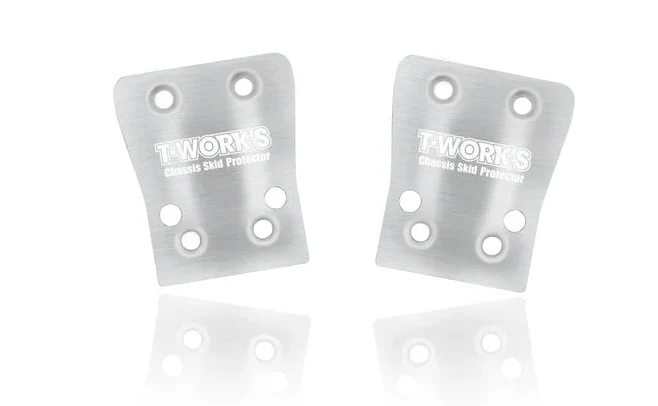 T-Work's Skid arrière métal (x2) XB8 2026 TO-220-XB826