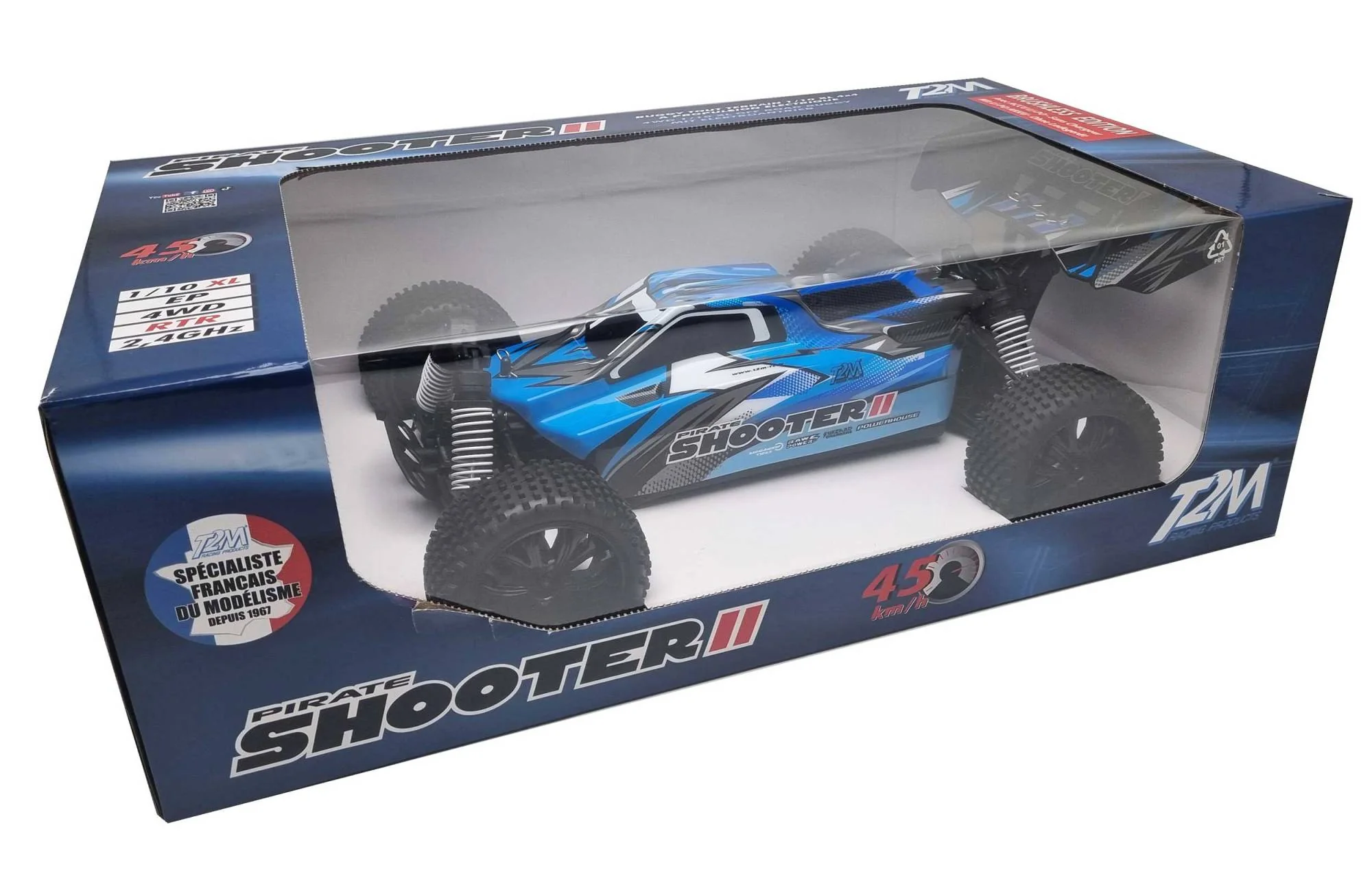 T2M Buggy Pirate Shooter II Brushless Bleu RTR T4989BBU - Image 11
