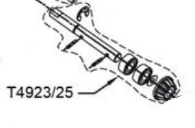 T2m Cardan central AR T4923/25
