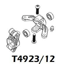 T2m Fusée + porte fusées Droite T4923/12