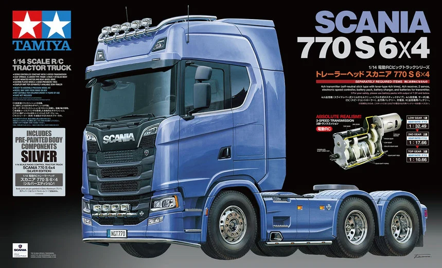 Tamiya Camion Scania 770 S 6x4 Silver Edition KIT 56373 - Image 2