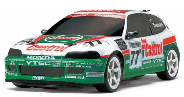 Tamiya Carrosserie Honda Civic Castrol 190mm 51421