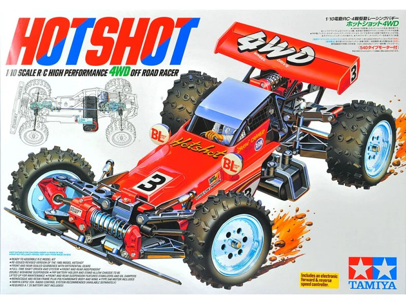 Tamiya Vintage Hot Shot 4WD KIT 58391 - Image 3