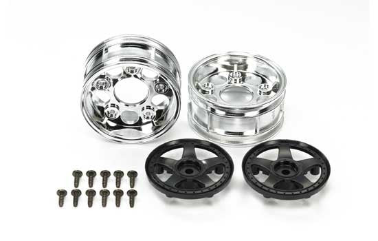 Tamiya Jantes Chrome/Noir 26 mm (x2) 54854