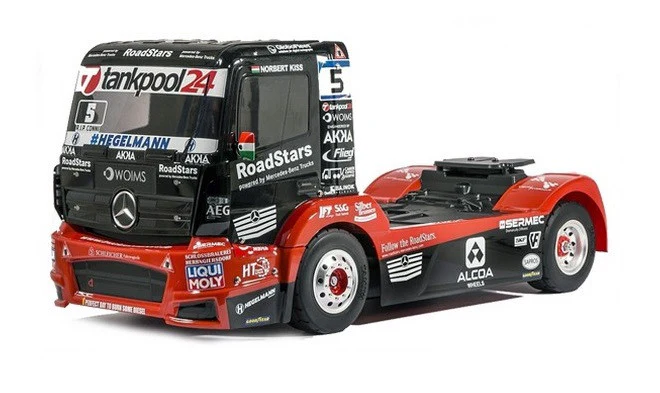 Tamiya TT-01E Camion Mercedes Actros MP4 TankPool24 KIT 58683