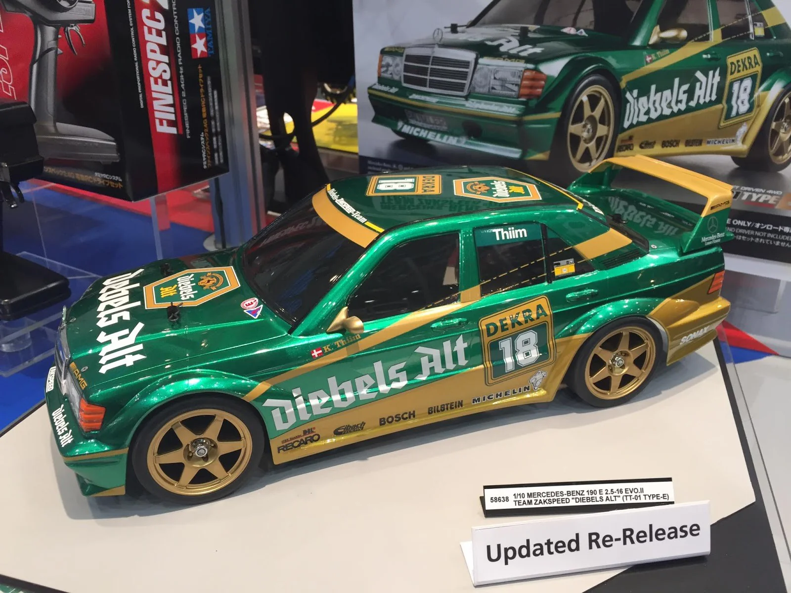 Tamiya TT-01E Mercedes-Benz 190 E 2.5-16 Evo 2 Team Zakspeed KIT 58638 - Image 3