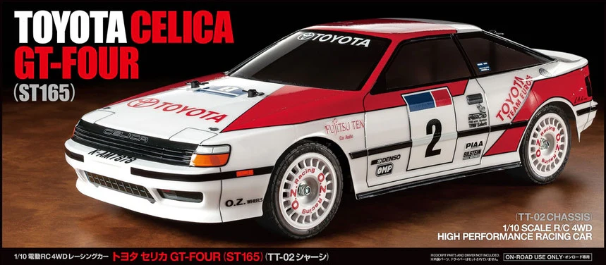 Tamiya TT-02 Toyota Celica GT-Four Blanche/Rouge KIT 47491 - Image 2