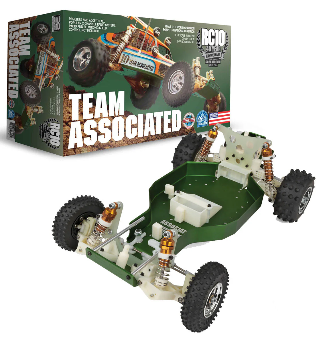 Team Associated Buggy RC10 Green 40th Anniversary 6010