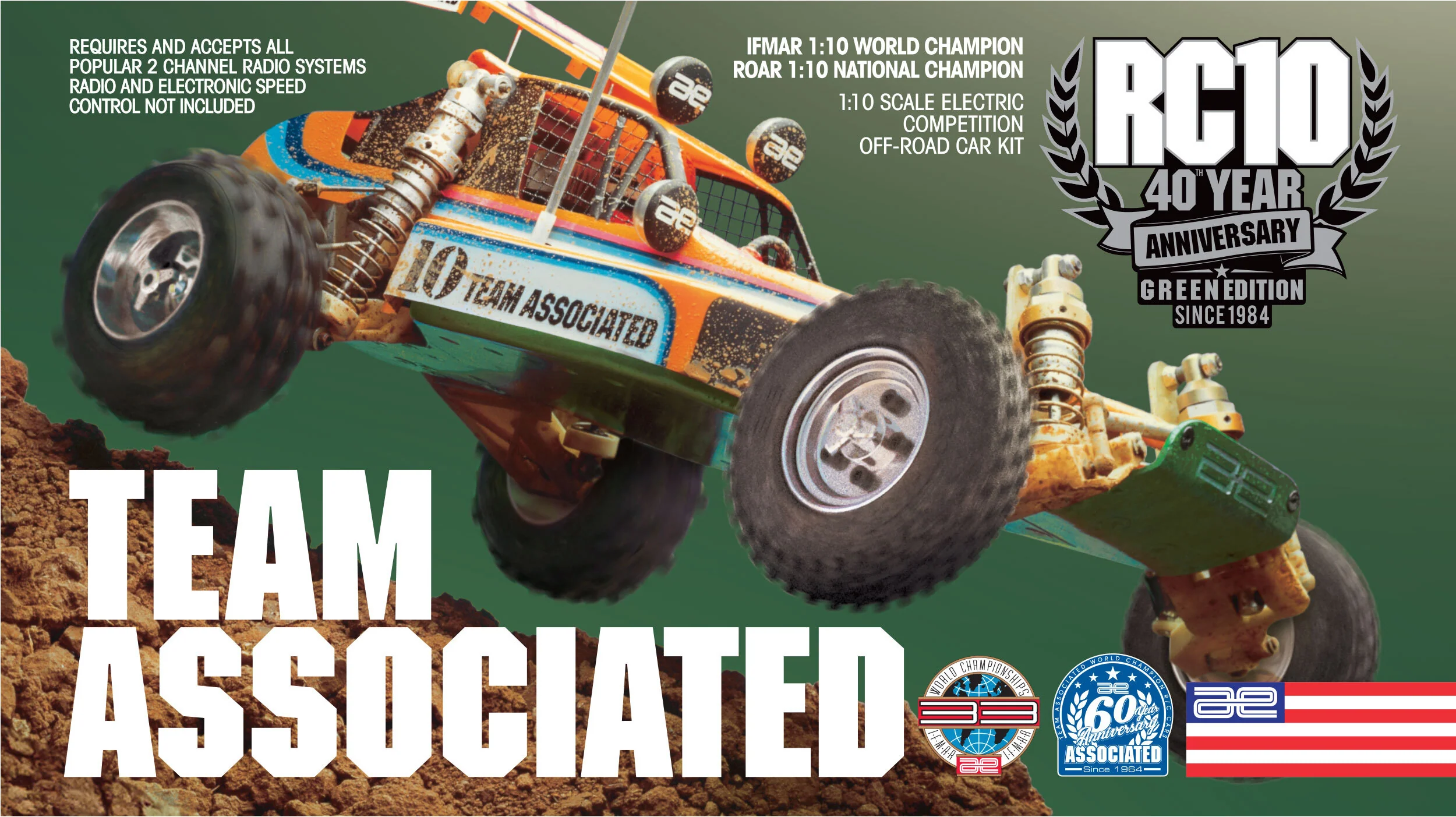Team Associated Buggy RC10 Green 40th Anniversary 6010 - Image 5