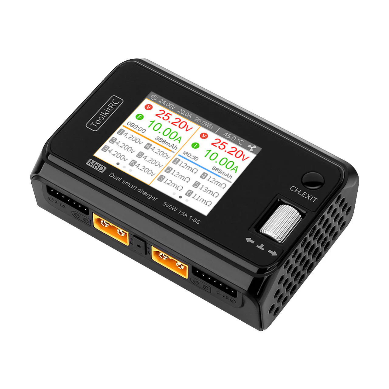 ToolkitRC Chargeur Duo M6D 1-6S 25A 500W DC 10800
