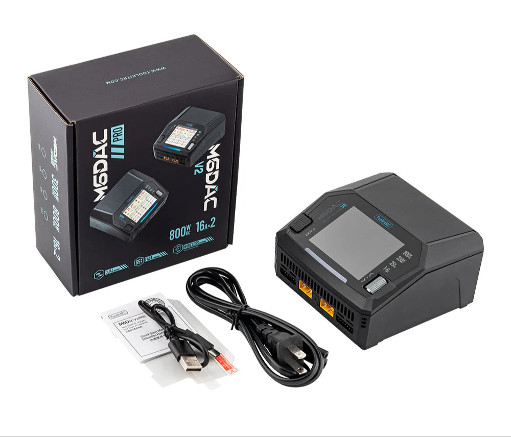 ToolkitRC Chargeur Duo M6DAC V2 1-6S 16A 200W AC/DC TK14100 - Image 5