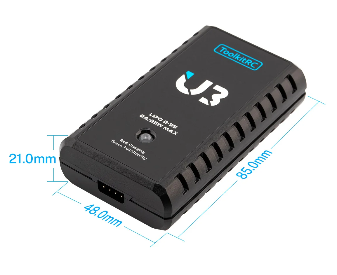 ToolkitRC Chargeur U3 Lipo 2-3S 2A USB-C TK13400 - Image 5