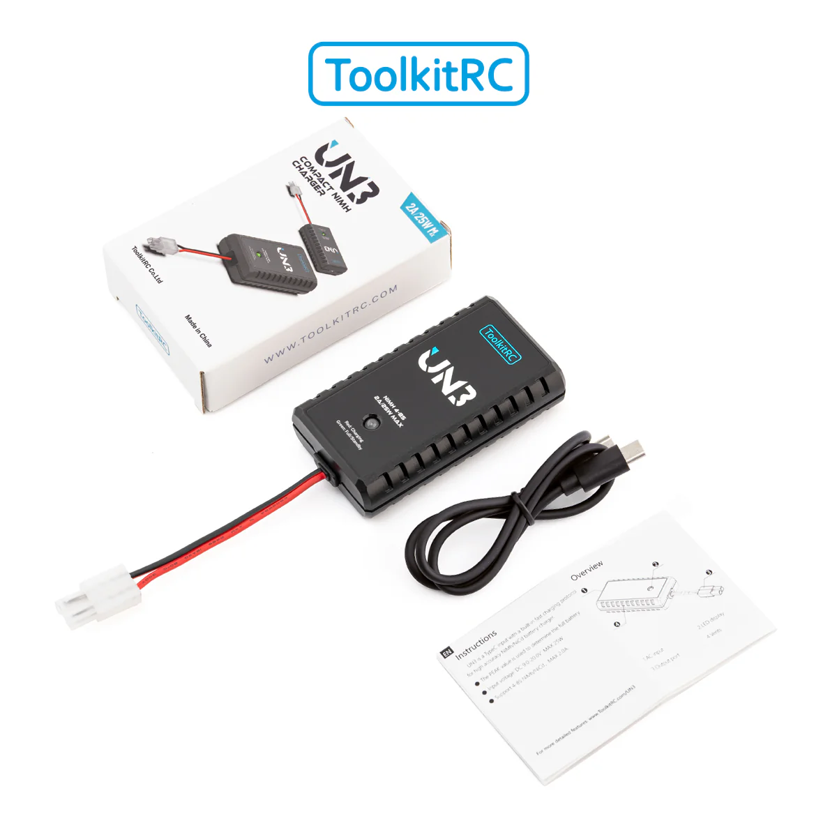 ToolkitRC Chargeur U3 NIMH 4-8 Cellules 2A USB-C TK13500 - Image 5