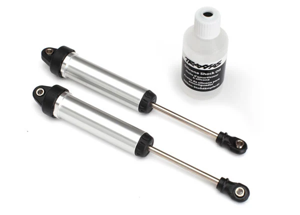 Traxxas Amortisseurs Avant GTR 134mm Alu Non-filetés Argent (x2) 8451