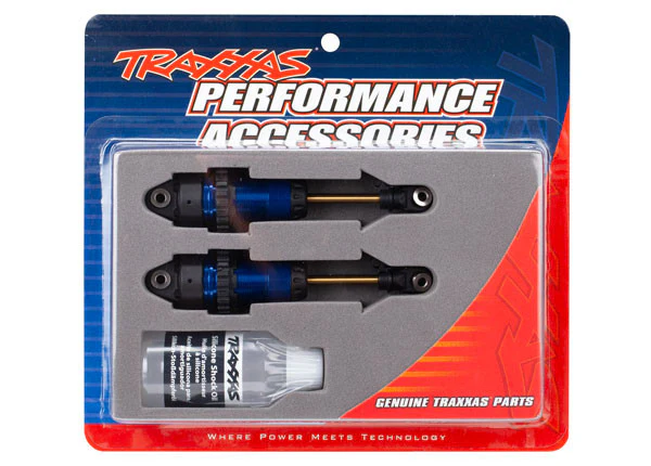 Traxxas Amortisseurs Long GTR Alu Bleu (x2) 7461
