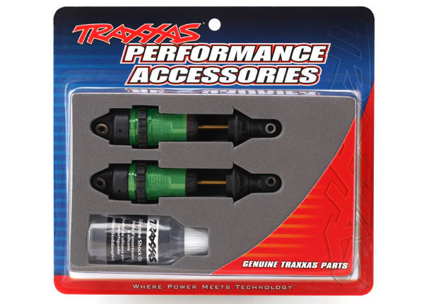 Traxxas Amortisseurs Long GTR Alu Vert (x2) 7461G