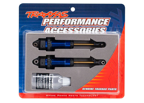 Traxxas Amortisseurs XX-Long GTR Alu Bleu (x2) 7462