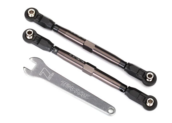 Traxxas Biellettes Avant Alu Noir Titanium (x2) UDR 8547A