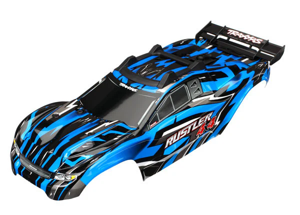 Traxxas Carrosserie Rustler 4X4 Bleu 6718X