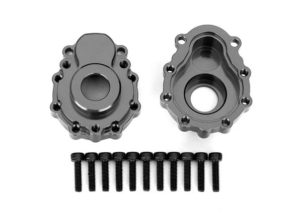 Traxxas Carter de sortie de pont extérieur Alu Gris 8251A