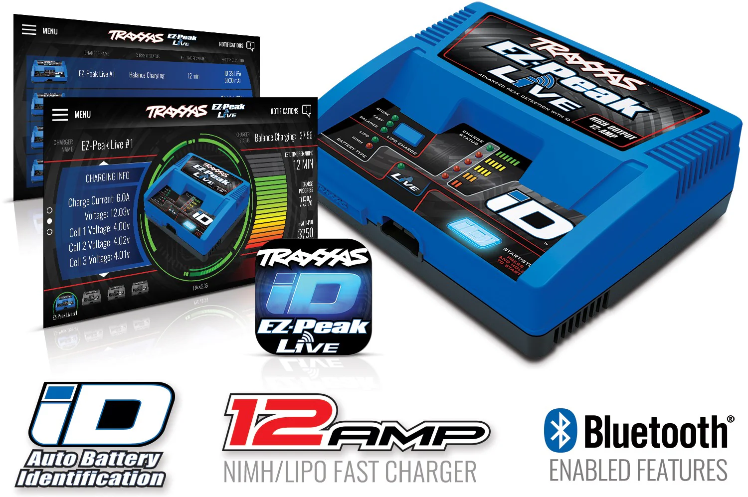 Traxxas Chargeur EZ-Peak Live iD Bluetooth 100W 2971G - Image 5