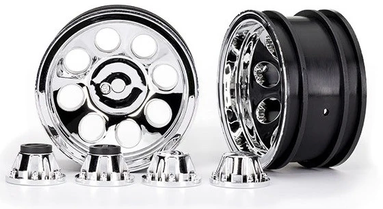 Traxxas Jantes Classic chrome 2.2 (x2) TRX4 8163
