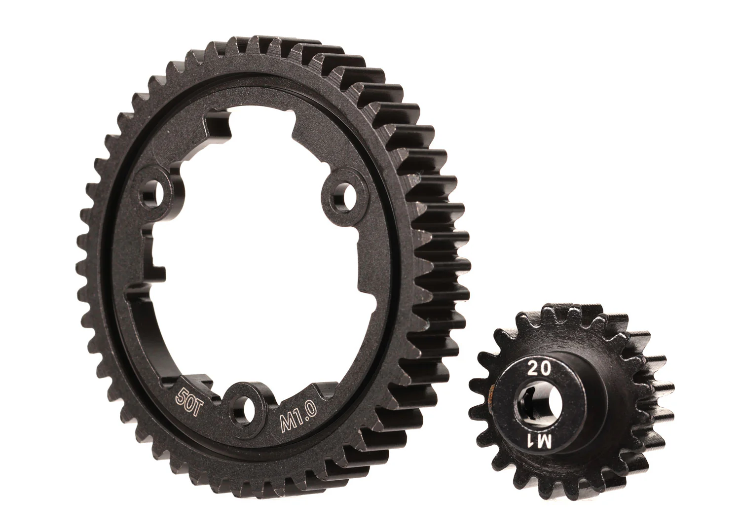 Traxxas Pack Couronne Large + Pignon Acier 50T/20T Funco 6450
