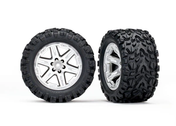 Traxxas Pneus Talon 2.8 + Jantes RXT Chrome Arrière (x2) 6774R