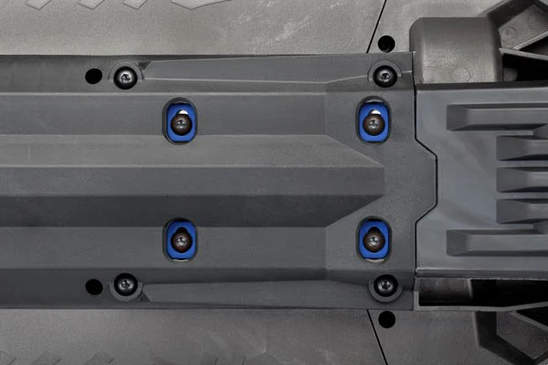 Traxxas Rondelle fixation moteur alu bleu + visserie (x4) 7759 - Image 2