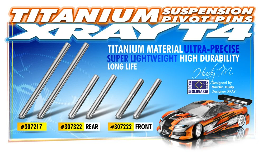 XRay Axe de Triangle Avant Titane (x2) T4 307222 - Image 2