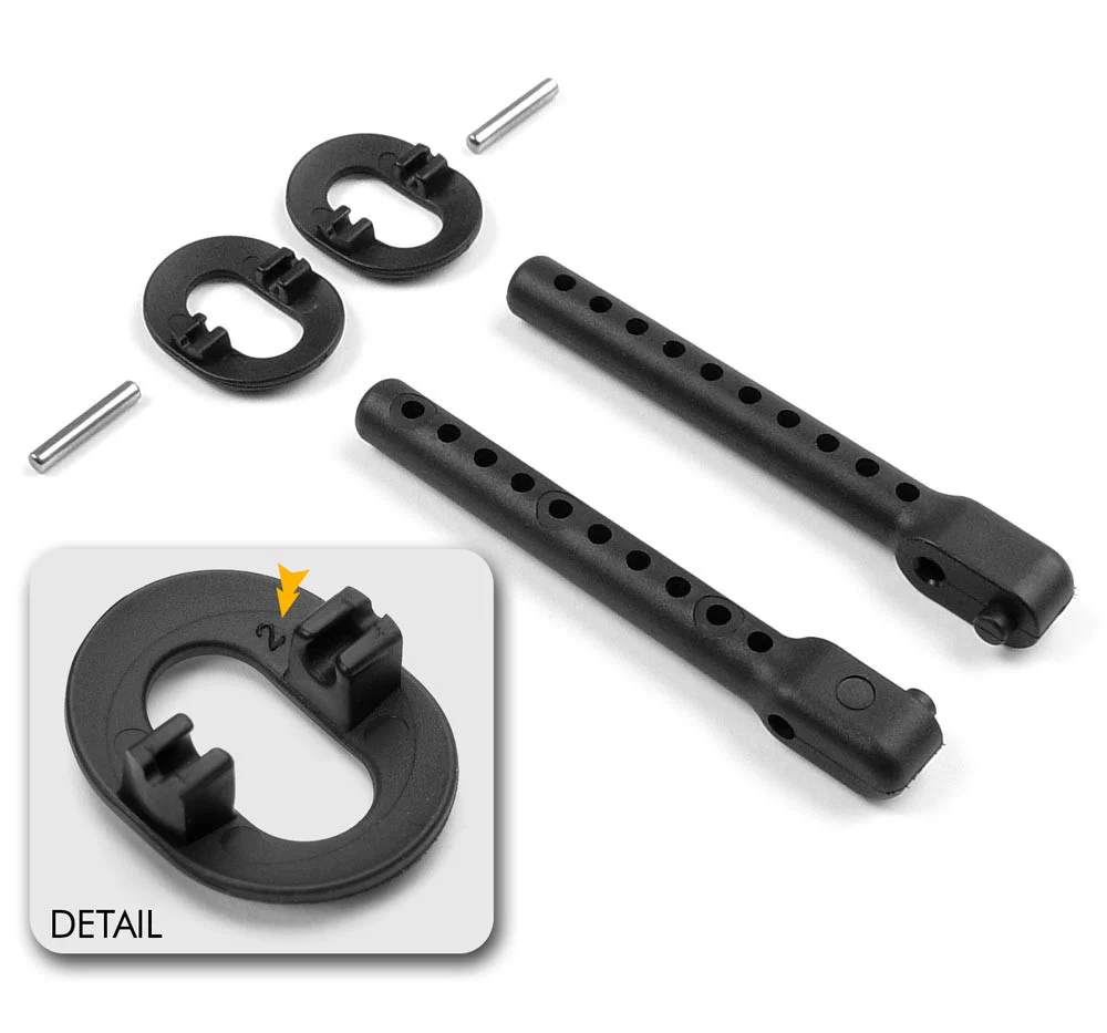 XRay Support de Carrosserie Arrière +2mm 301334