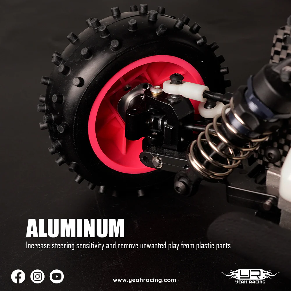 Yeah Racing Kit Conversion Performance Alu et Carbone Yokomo 870C YKDF-S01BK - Image 3