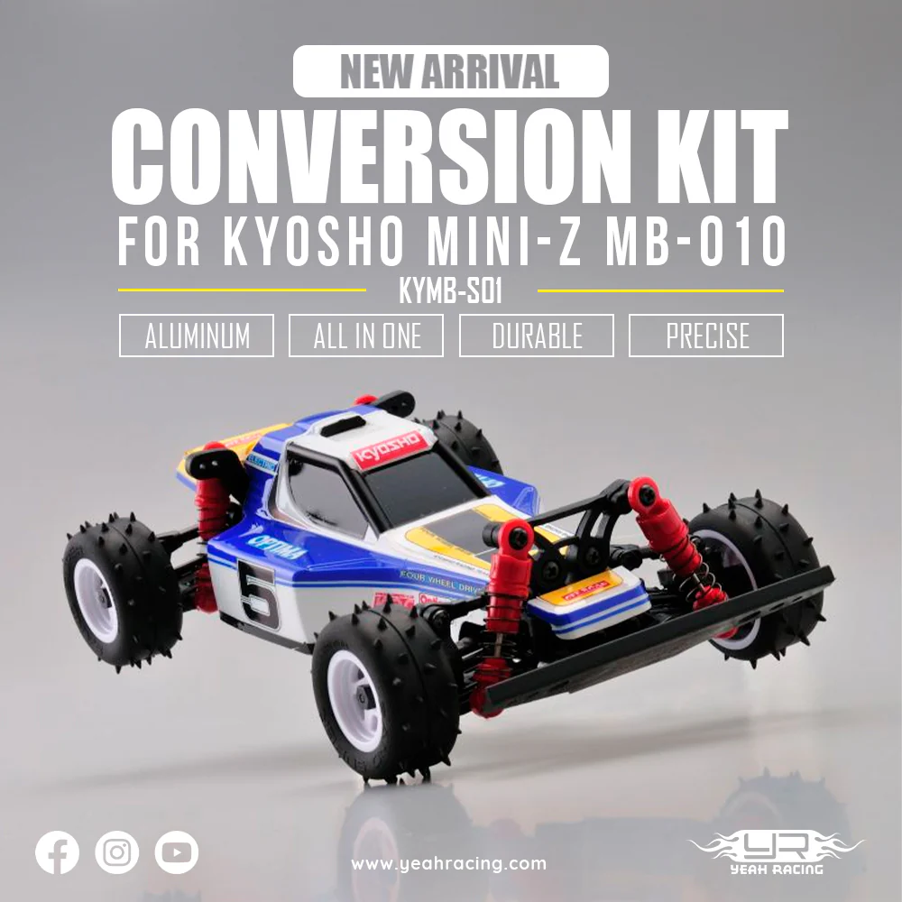 Yeah Racing Kit de conversion essentiel Mini-Z MB-010 KYMB-S01RD - Image 4