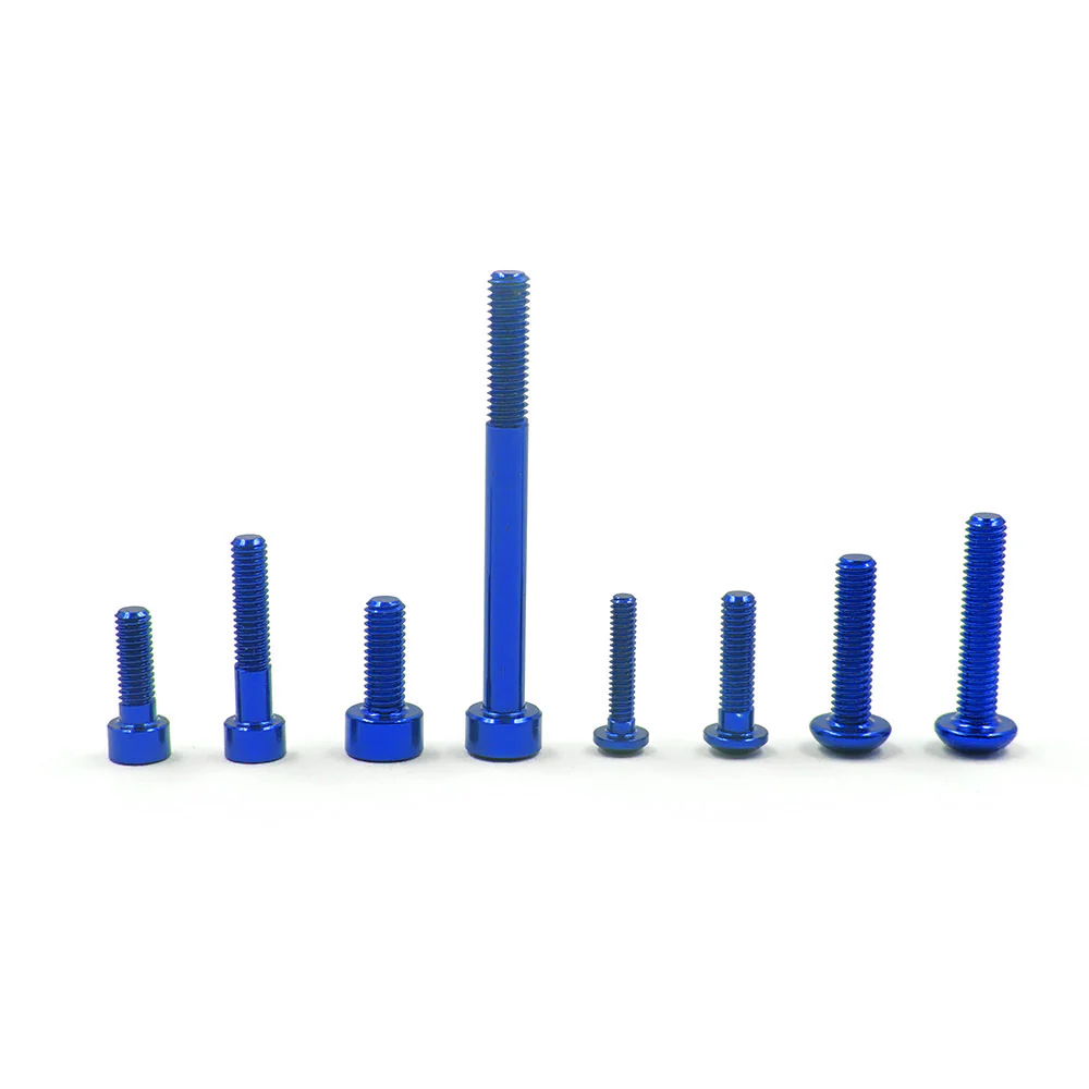 Yeah Racing Kit de visserie Alu Bleu Sanwa M17 YA-0733DB - Image 2